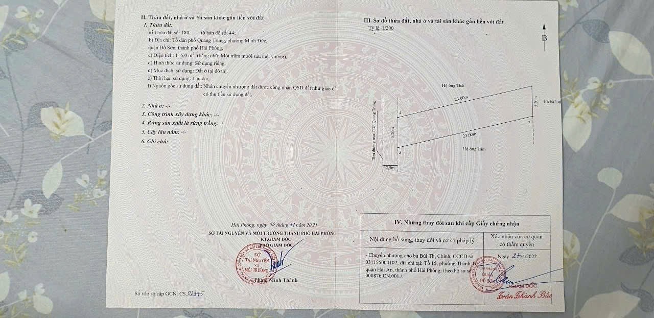 Lô 116m² mặt đường nhựa – Thượng Đức, Minh Đức – giá chỉ 19.x triệu/m² ZALO 0567 222 555