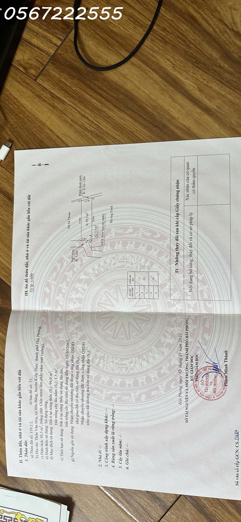 ĐẤT RẺ DƯỚI 1 TỶ – VĂN HÒA HỮU BẰNG, KIẾN THỤY – 95,5M² ĐƯỜNG Ô TÔ ZALO 0567 222 555