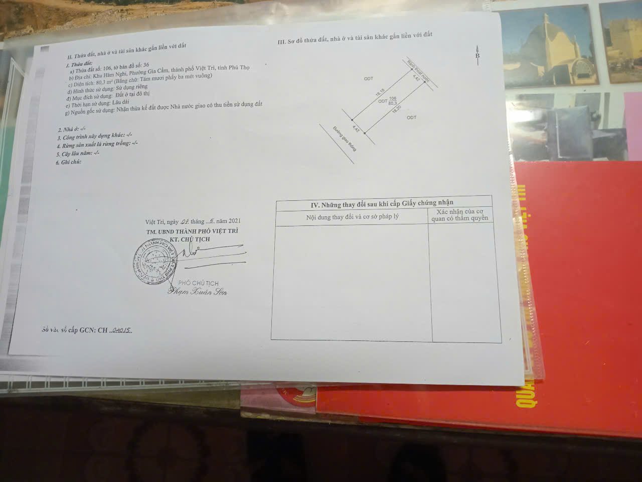 Chính chủ em cần bán lô đất ở Khu Hàm Nghi - Phường Gia Cẩm - Tp Việt Trì.