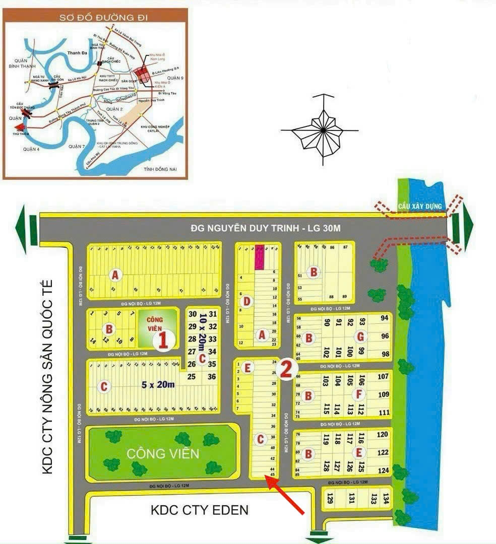 Bán đất 2 mặt tiền đường 64 Bình Trưng Đông Quận 2 giá 10,5 tỷ
