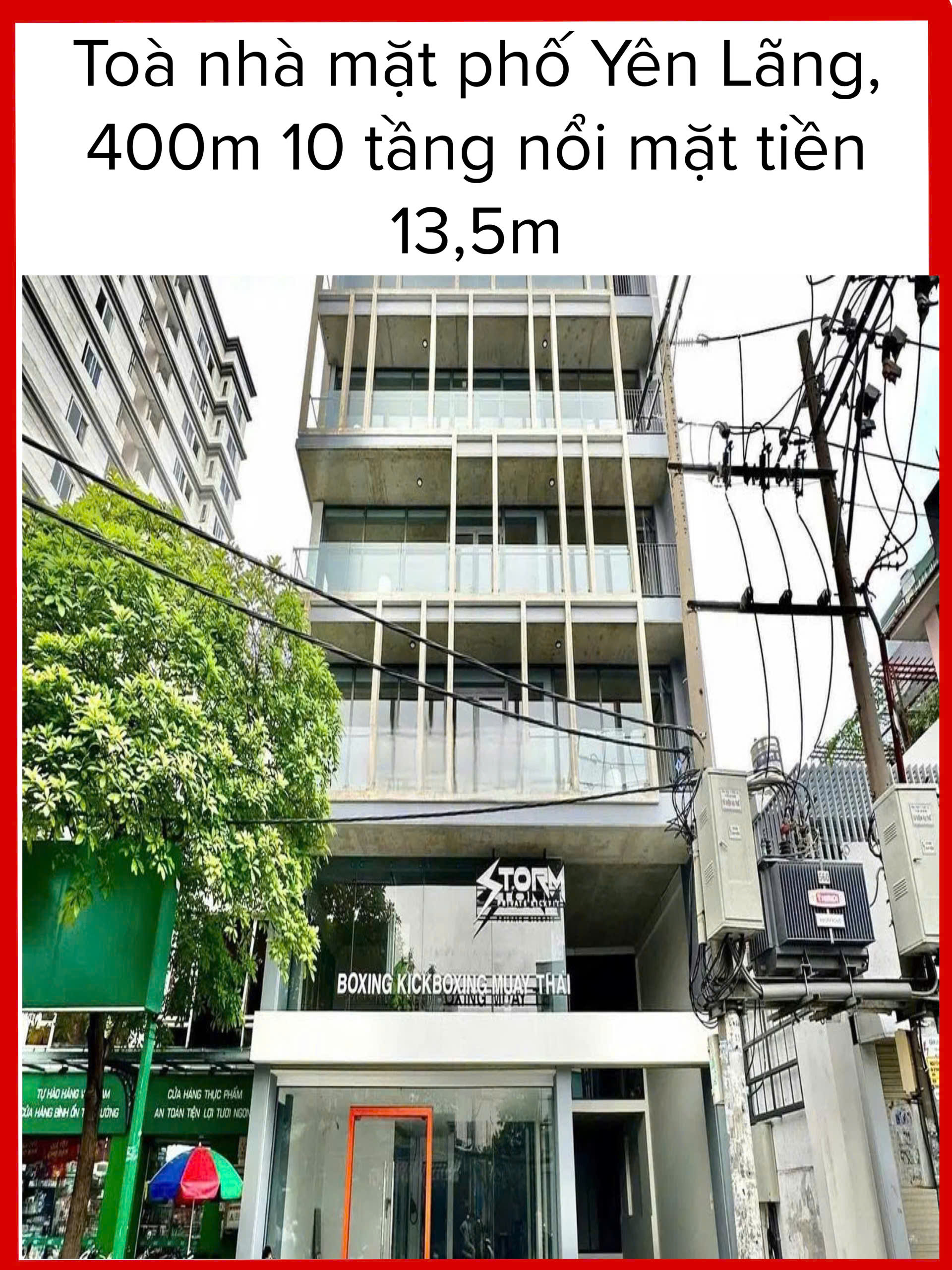 Bán Tòa Nhà Mặt Phố Yên Lãng – Vỉa Hè Rộng – Kinh Doanh Đỉnh – 1 Hầm 10 Tầng – Pccc Đầy Đủ