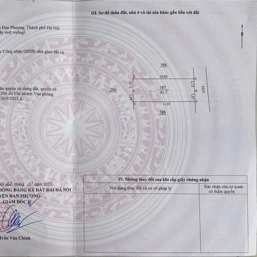 CC CẦN BÁN LÔ ĐẤT 43.7 MÉT Ở PHƯƠNG ĐÌNH - ĐAN PHƯỢNG- HÀ NỘI. NGÕ THÔNG. Ô TÔ QUA ĐẤT. GIÁ ĐẦU TƯ CHỈ 3.45TY