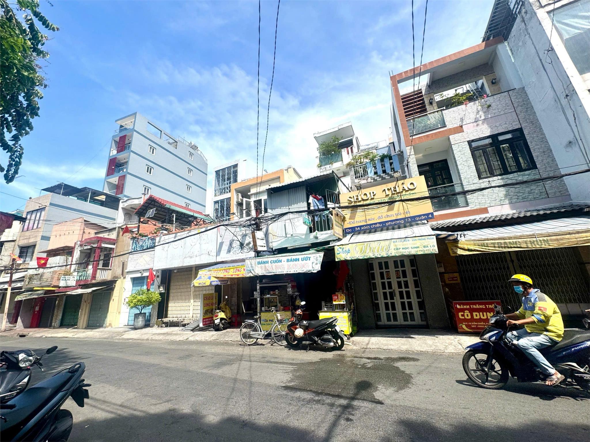 BÁN NHÀ 4 TẦNG - MẶT TIỀN KINH DOANH ĐƯỜNG XÓM CHIẾU - HƯỞNG TRỌN TOÀN BỘ TIỆN ÍCH DỰ ÁN CẢNG NGUYỄN TẤT THÀNH, QUẬN 4