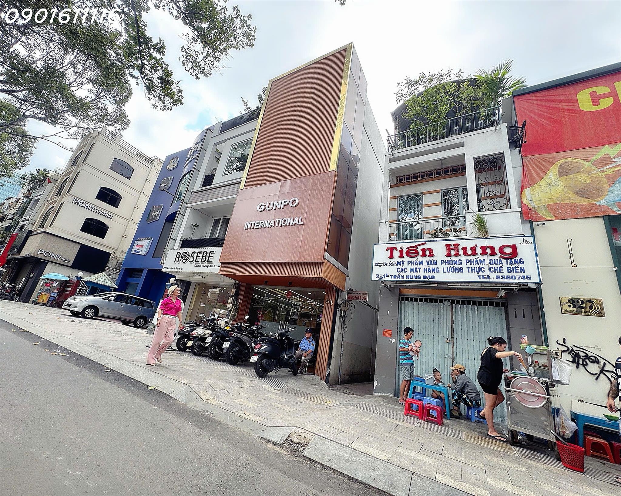 BÁN NHÀ MẶT TIỀN KINH DOANH ĐƯỜNG 40M TRẦN HƯNG ĐẠO, Q.1 - 58M2 - NHỈNH 20T - GIANG GIANG:0901611116