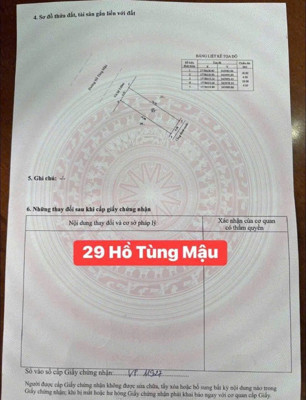 Bán đất mặt tiền Hồ Tùng Mậu , Thanh Khê, Đà Nẵng Đường 10,5m lề mỗi bên 5m Diện tích: 81m2