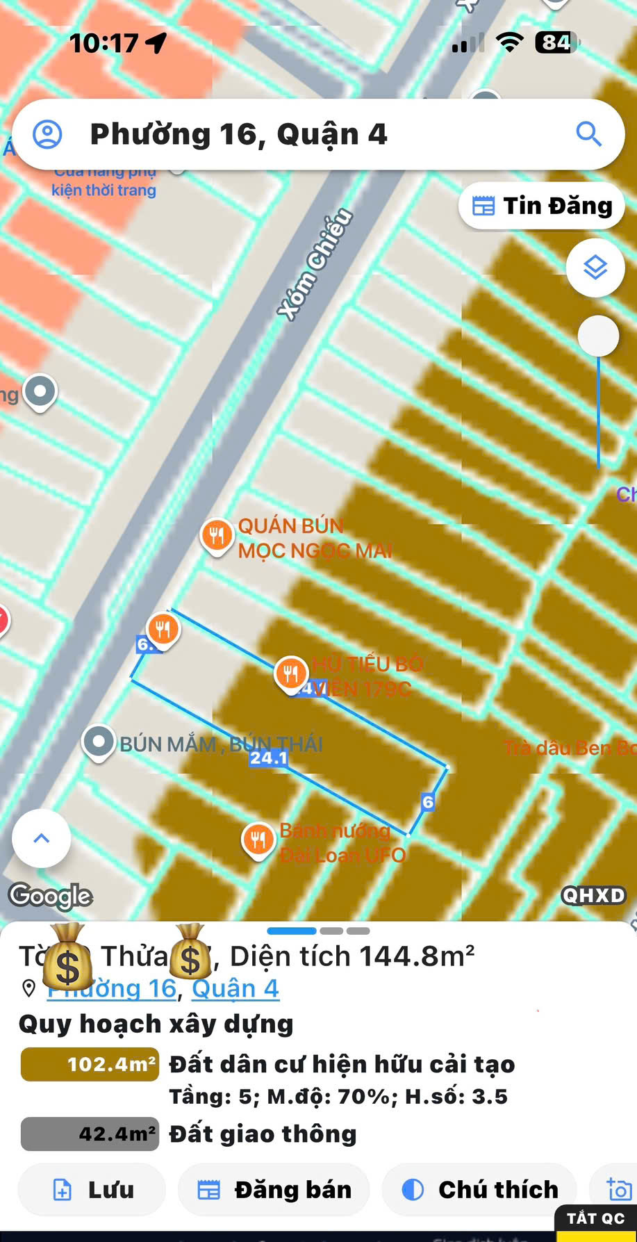 CHÍNH CHỦ CẦN BÁN NHÀ 2 TẦNG MTKD Đ.XÓM CHIẾU, QUẬN 4 - NGANG ĐẸP 6M*24M