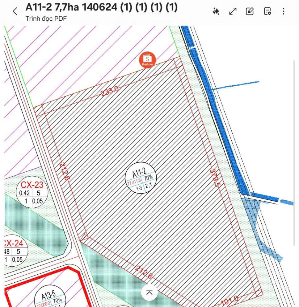 BÁN/CHUYỂN NHƯỢNG LÔ ĐẤT 77,7HA KCN HẢI DƯƠNG Mặt QL5 &