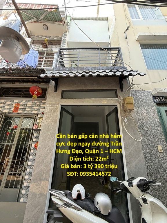 BÁN NHÀ HẺM ĐẸP TRUNG TÂM QUẬN 1, PHƯỜNG NGUYỄN THÁI BÌNH – GIÁ Chỉ 3 TỶ 390 TRIỆU – VỊ TRÍ CỰC HIẾM!