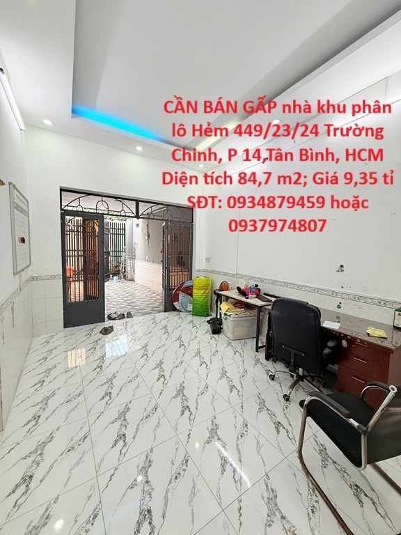 CẦN BÁN GẤP nhà khu phân lô phường 14, Tân Bình, Hồ Chí Minh