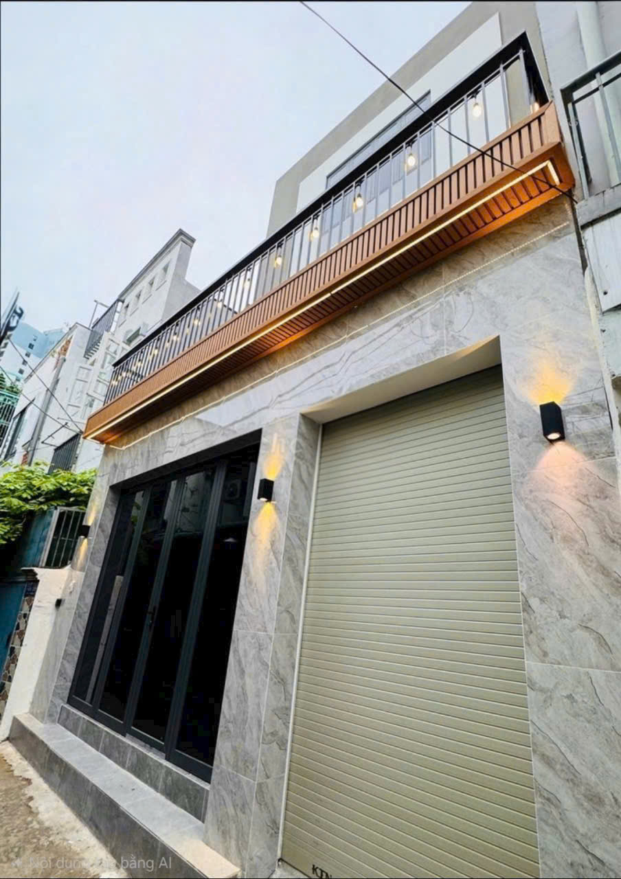 Nhà Xây Mới 1 Trệt. 2 Lầu. Sân thượng -2 PN. 3WC. Ban công lớn 6 Tỷ 250