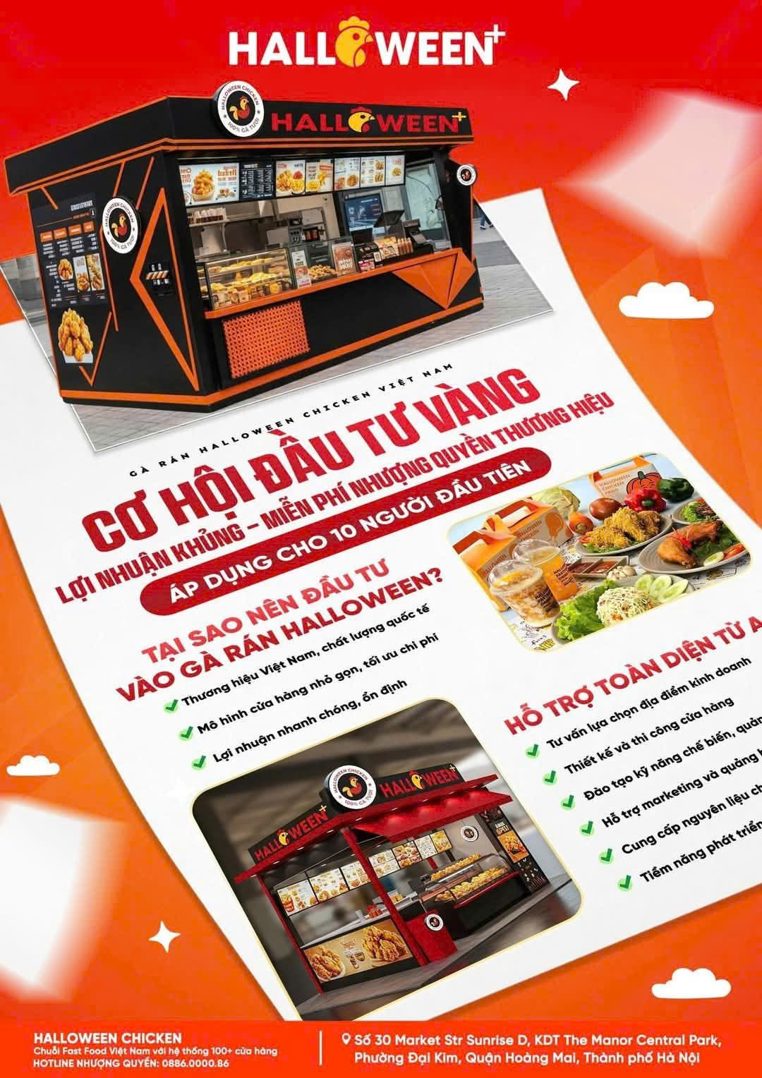 HOT HOT HOT- CƠ HỘI VÀNG - MIỄN PHÍ NHƯỢNG QUYỀN CHO 10 KHÁCH HÀNG ĐẦU TIÊN KHU VỰC NỘI THÀNH HÀ NỘI