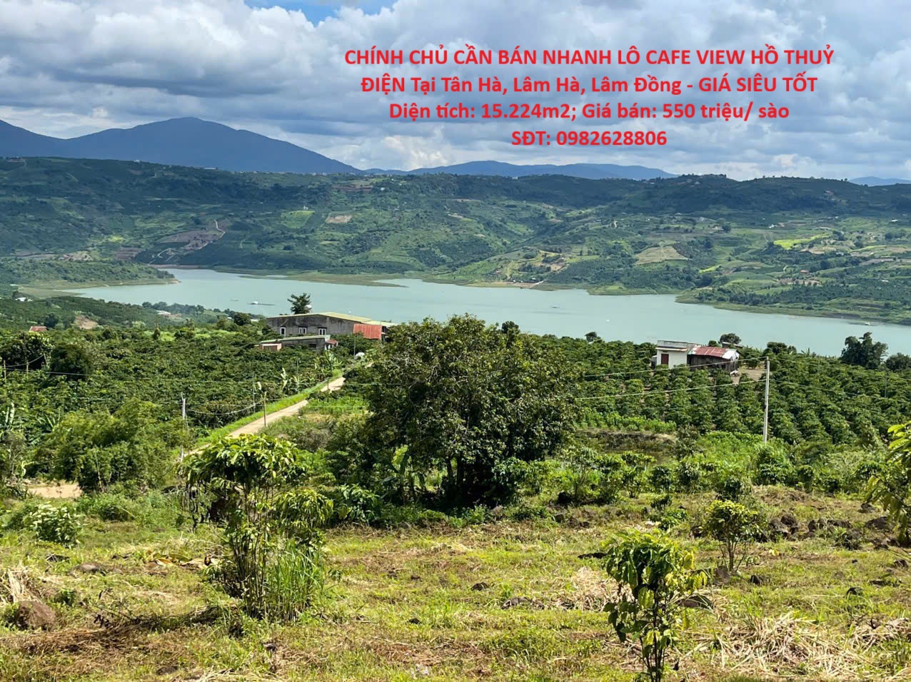 CHÍNH CHỦ CẦN BÁN NHANH LÔ CAFE VIEW HỒ THUỶ ĐIỆN Tại Tân Hà, Lâm Hà, Lâm Đồng - GIÁ SIÊU TỐT