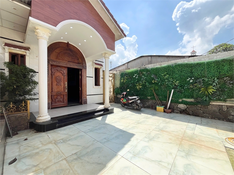 NP1026 biệt thự mini, thiết kế hiện đại, gồm 1 trệt với 3 phòng ngủ, hàng xóm ở kín