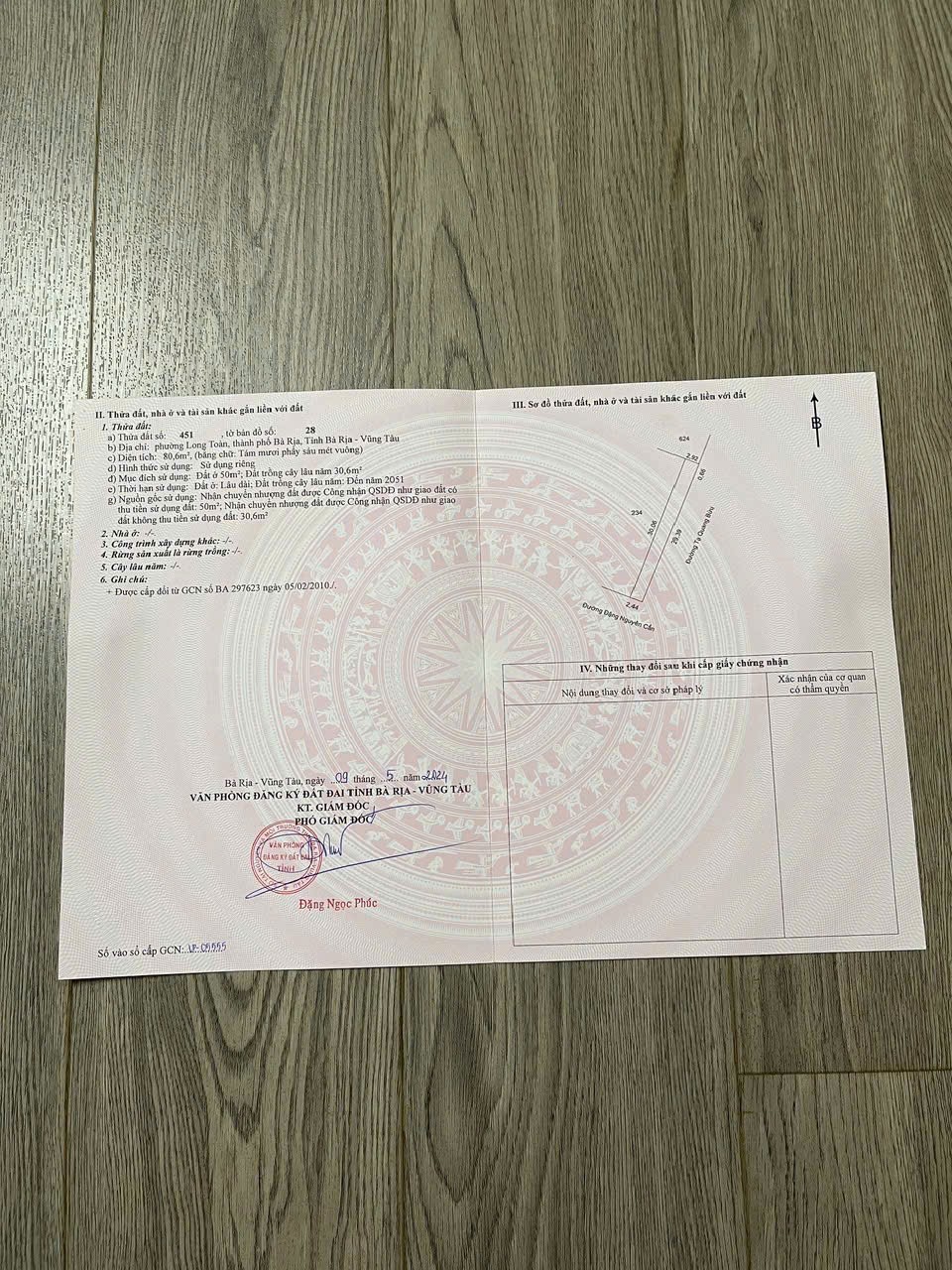 ĐẤT ĐẸP - 2 MẶT TIỀN - Bán GẤP Lô Đất Tiềm Năng Tại Phường Long Toàn, TP Bà Rịa, BRVT