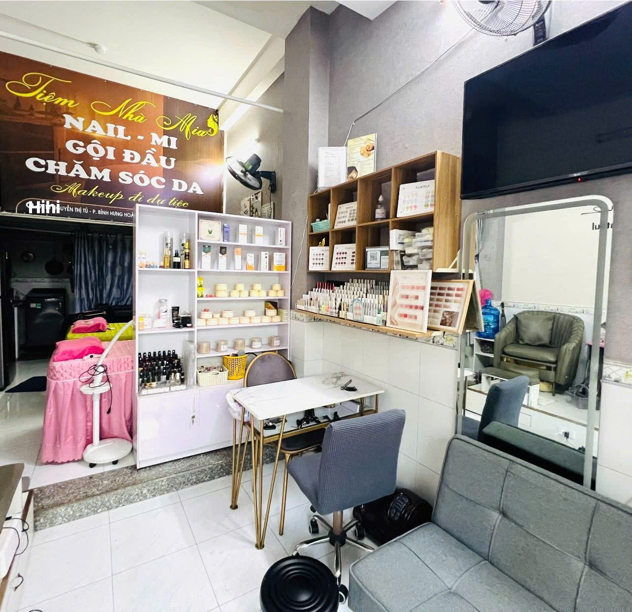 SANG LẠI TIỆM NAIL - MI - SPA - GỘI ĐẦU DƯỠNG SINH FULL ĐỒ TẠI BÌNH TÂN, TPHCM