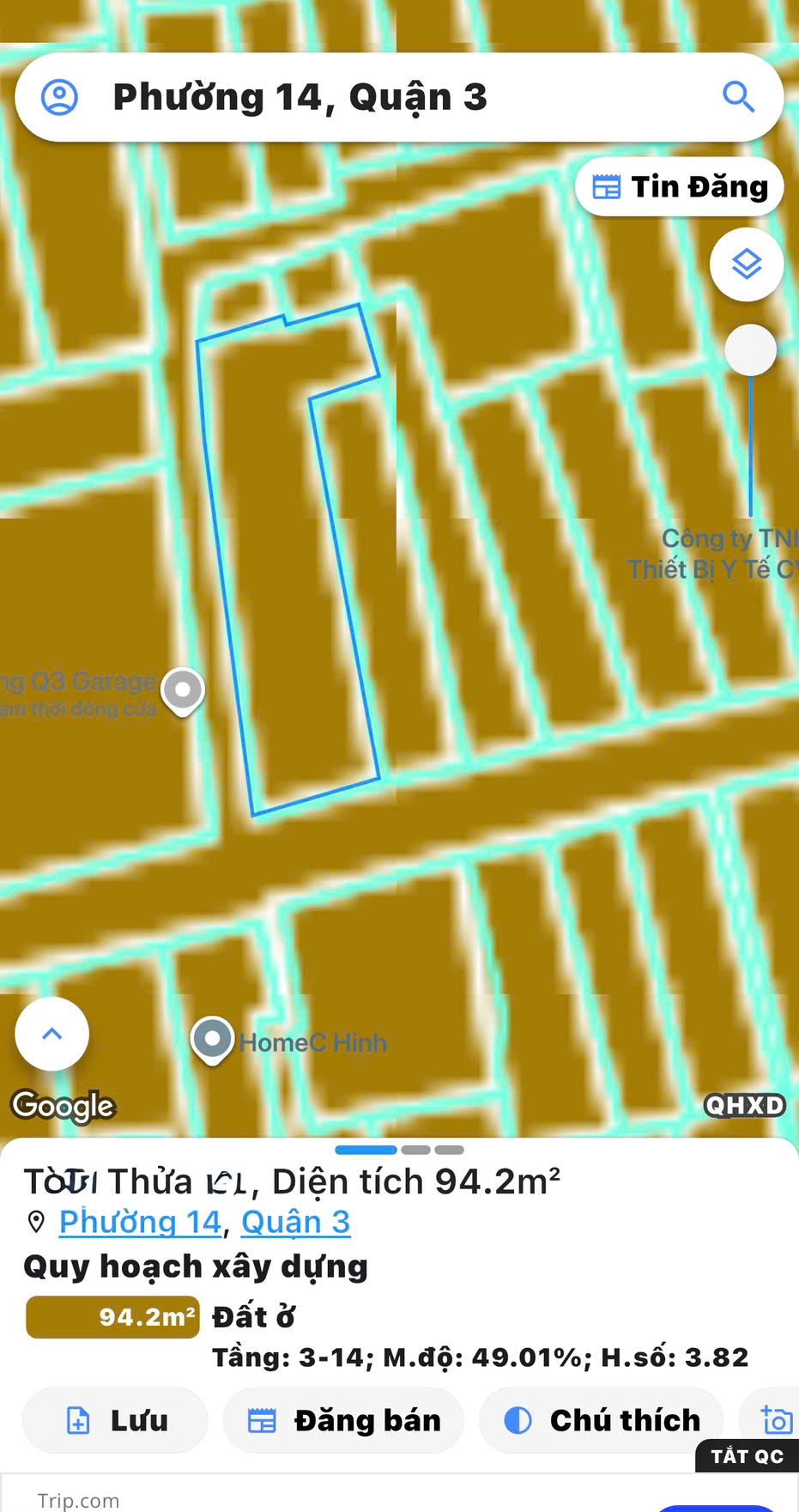 CHÍNH CHỦ 1 ĐỜI CẦN BÁN NHÀ 3 TẦNG HXH Đ.TRẦN QUANG DIỆU, P.NHIÊU LỘC, QUẬN 3 - DT SIÊU ĐẸP NGANG 5M NỞ HẬU 6.6M*19M -