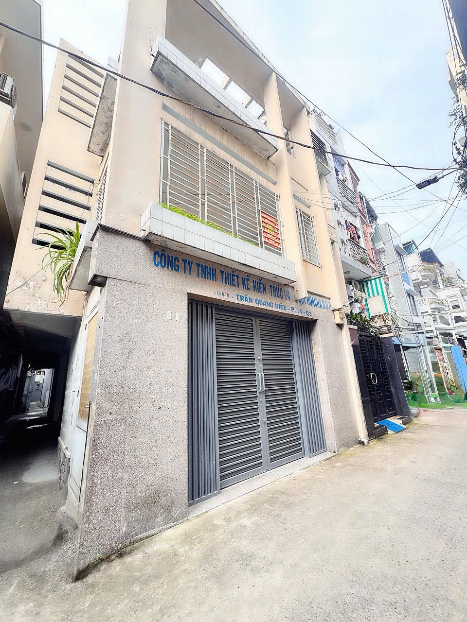 BÁN NHÀ 3 TẦNG HXH CĂN GÓC 2 MẶT ĐƯỜNG TRẦN QUANG DIỆU, P.14, QUẬN 3 - DT ĐẸP 5M NỞ HẬU 6,6M * 19M - GIANG