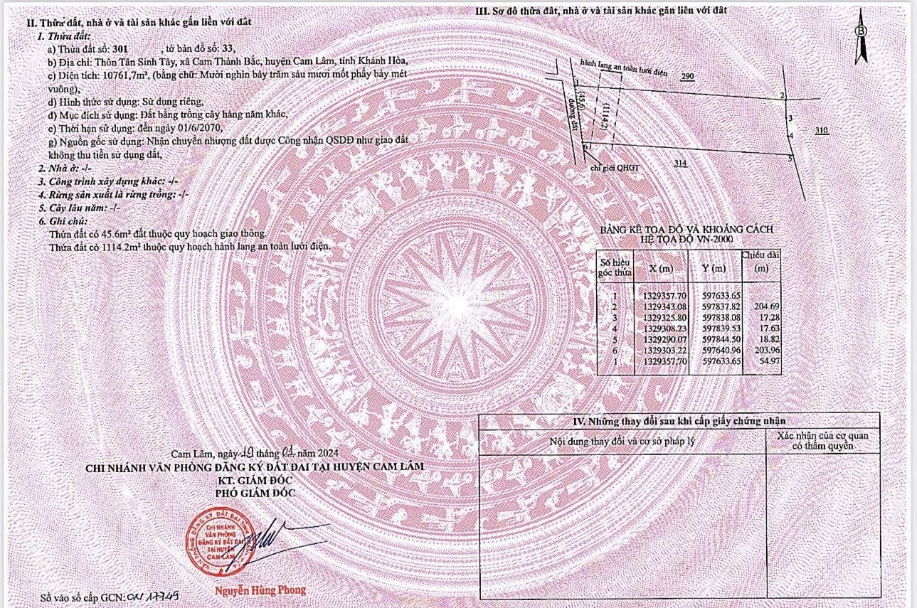 ĐẤT ĐẸP - GIÁ TỐT - Bán Lô Đất Tiềm Năng Đường Số 5, Cam Thành Bắc, Cam Lâm, Khánh Hòa