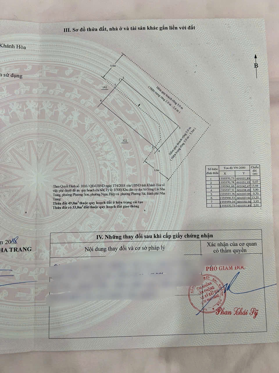 LÔ GÓC HẺM 85 HƯƠNG LỘ NGỌC HIỆP, PHƯỜNG TÂY NHA TRANG.