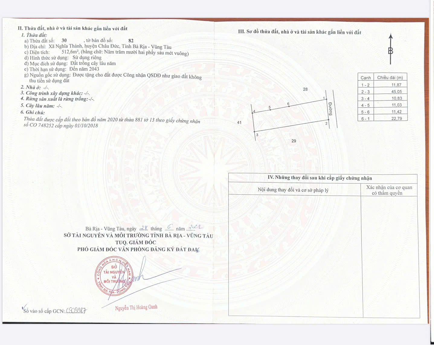 Chủ cần bán gần 12m dai 45m80tc NghĩaThành. Cách ql 56 vài chục mét