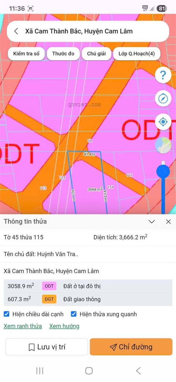 VỊ TRÍ ĐẸP - ĐẦU TƯ SINH LỜI - Cần Bán Đất Xã Cam Thành Bắc, Cam Lâm, Khánh Hoà