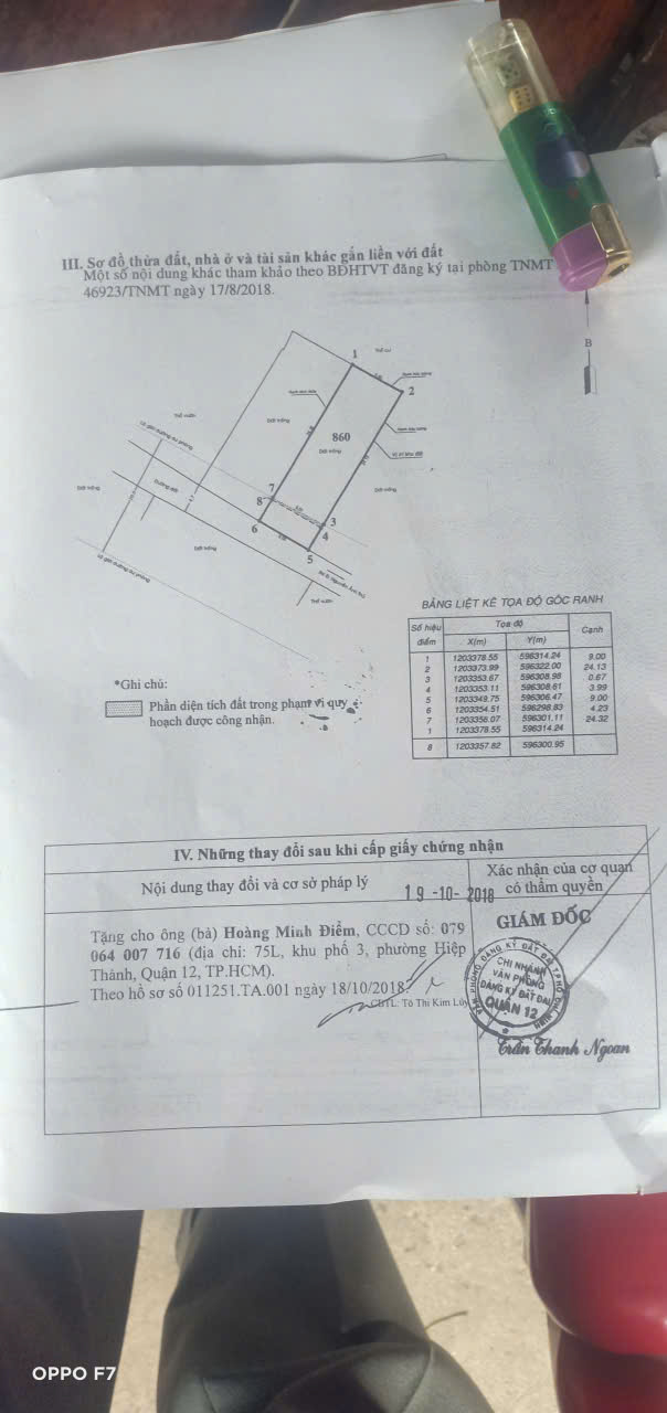 BÁN NHÀ HIỆP THÀNH 43 – QUẬN 12 9X25M