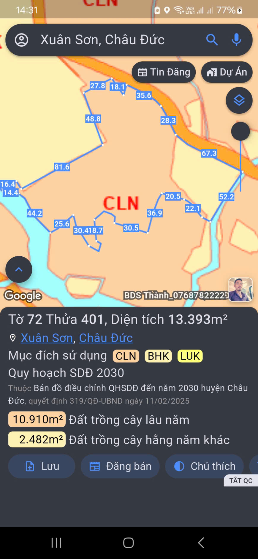 Xuân sơn hcm , 13393mv 150m mt nhưa , view suối quanh năm thích hợp làm nhà vườn nghĩ dưỡng