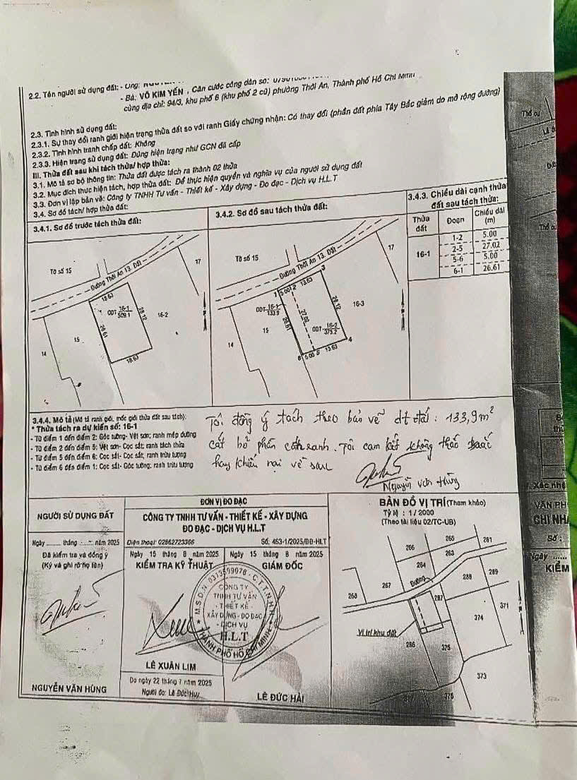 LÔ ĐẤT MẶT TIỀN THỚI AN 13, Q12 VỊ TRÍ CỰC SUNG – GIÁ CHỈ 8.9 TỶ
