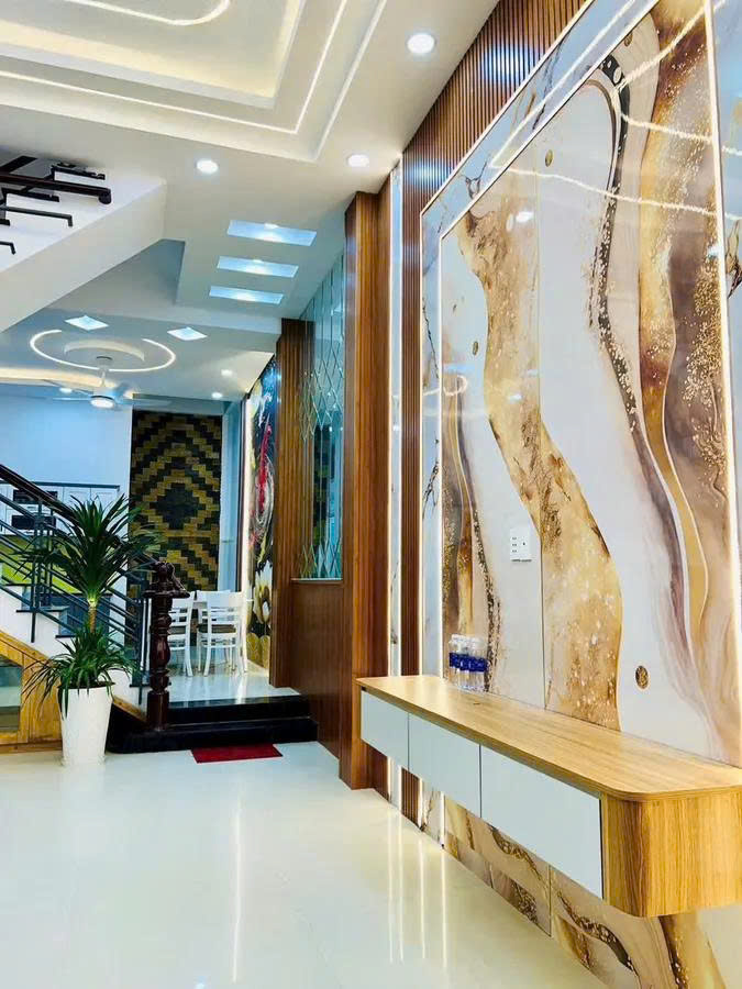 NHÀ MỚI – 3 TẦNG – DT 4 X 14M – HẺM XE HƠI – BÌNH TÂN – GẰN NGÃ TƯ BỐN XÃ – NHỈNH 5 TỶ