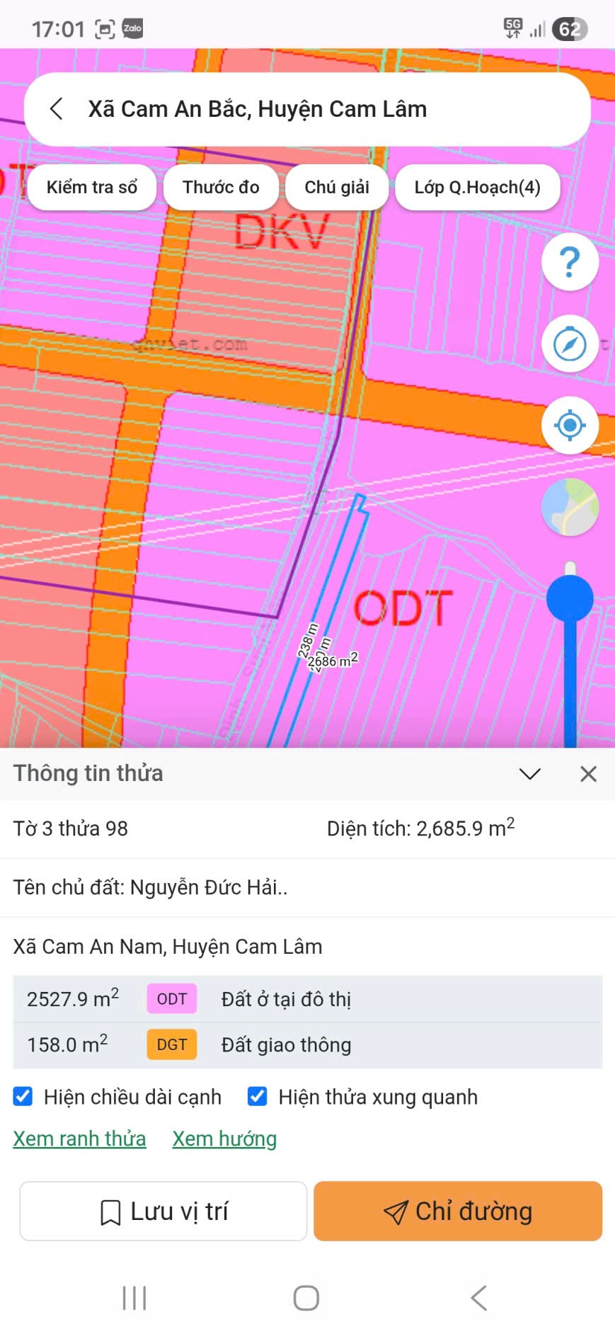 ĐẦU TƯ SINH LỜI - Chính Chủ Cần Bán Lô Đất Xã Cam An Bắc, Cam Lâm, Khánh Hòa