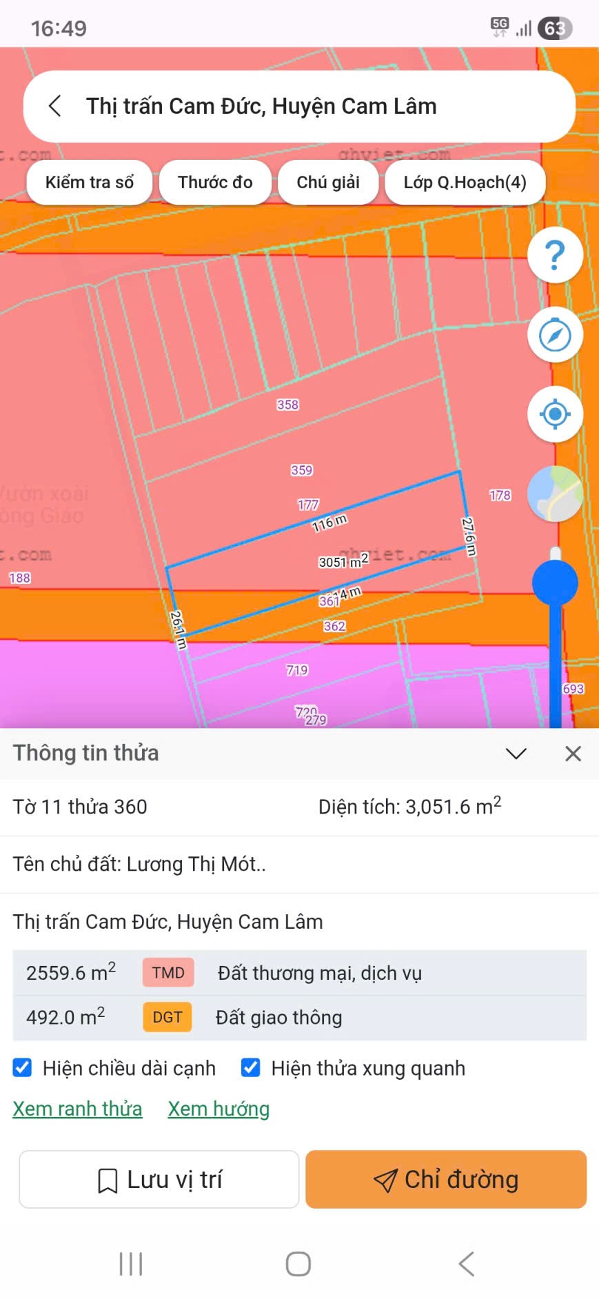 CHÍNH CHỦ Bán Lô Đất Vị Trí Đẹp Thị Trấn Cam Đức, Cam Lâm, Khánh Hòa