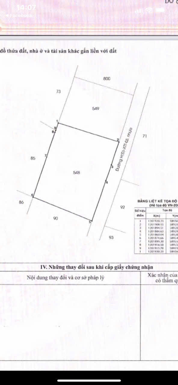 ĐẤT (50x39) MẶT TIỀN XUÂN THỚI THƯỢNG 03 (NAY XÃ BÀ ĐIỂM), HÓC MÔN