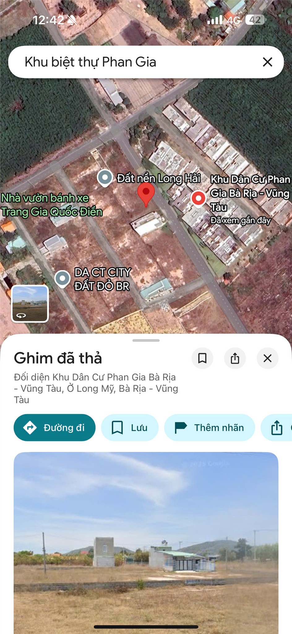 ĐẤT CHÍNH CHỦ - GIÁ TỐT - Đường Tỉnh 996C Xã Long Mỹ, Huyện Đất Đỏ, Bà Rịa - Vũng Tàu