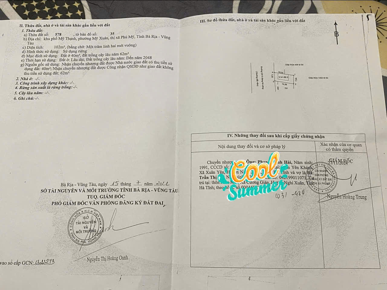 Chủ bán Đất mặt tiền đường S Diện tích:7x15(thực tế 17m)