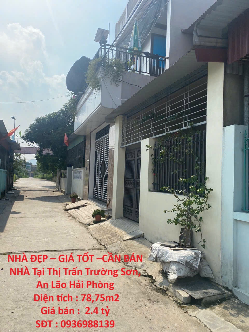 NHÀ ĐẸP – GIÁ TỐT –CẦN BÁN NHÀ Tại Thị Trấn Trường Sơn, An Lão Hải Phòng