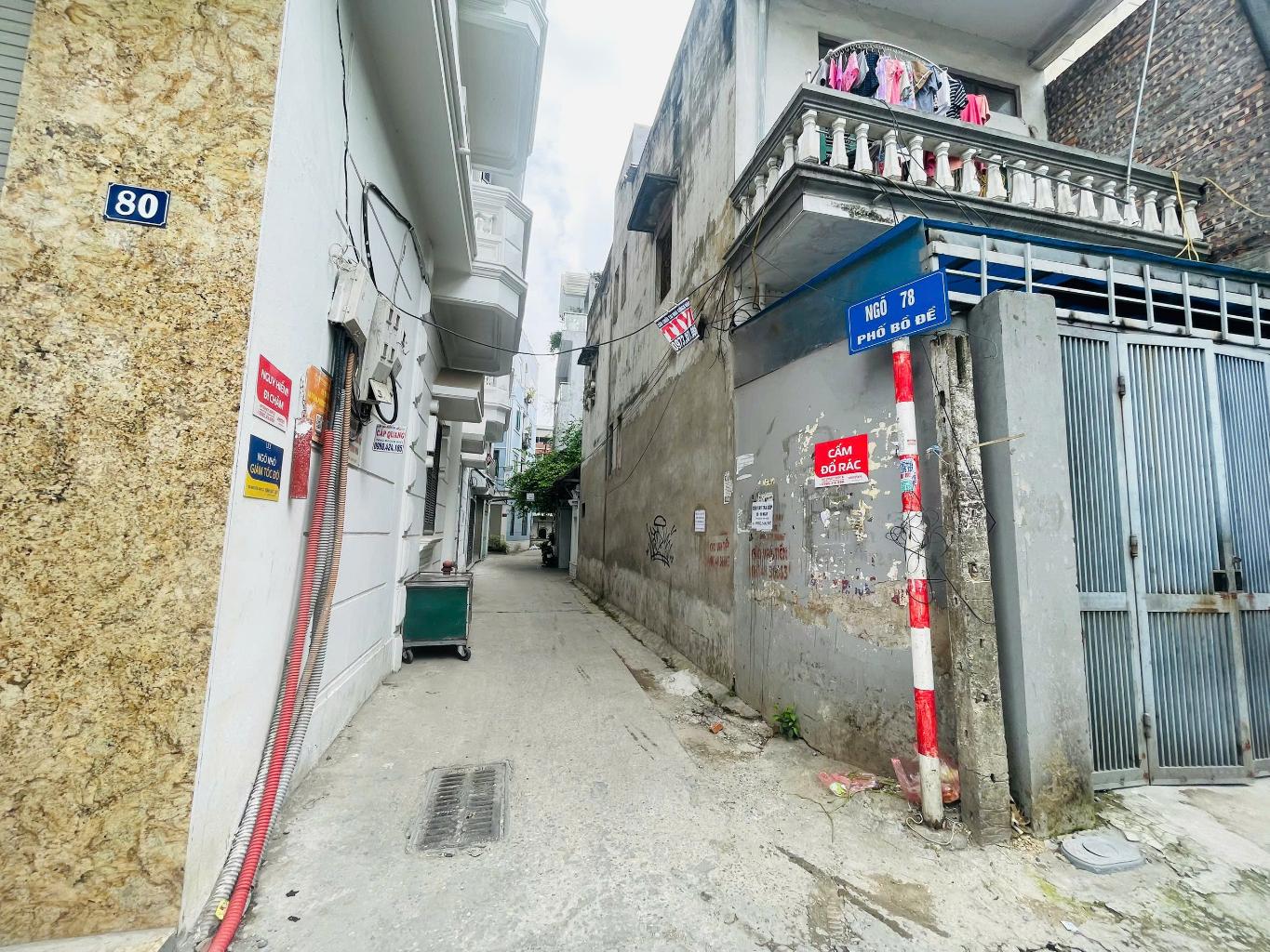 Duy nhất 1 căn dt rộng. Nhà ngõ 78 bồ đề. 45m x 5T chỉ 8t3 còn tl. LH 0936123469