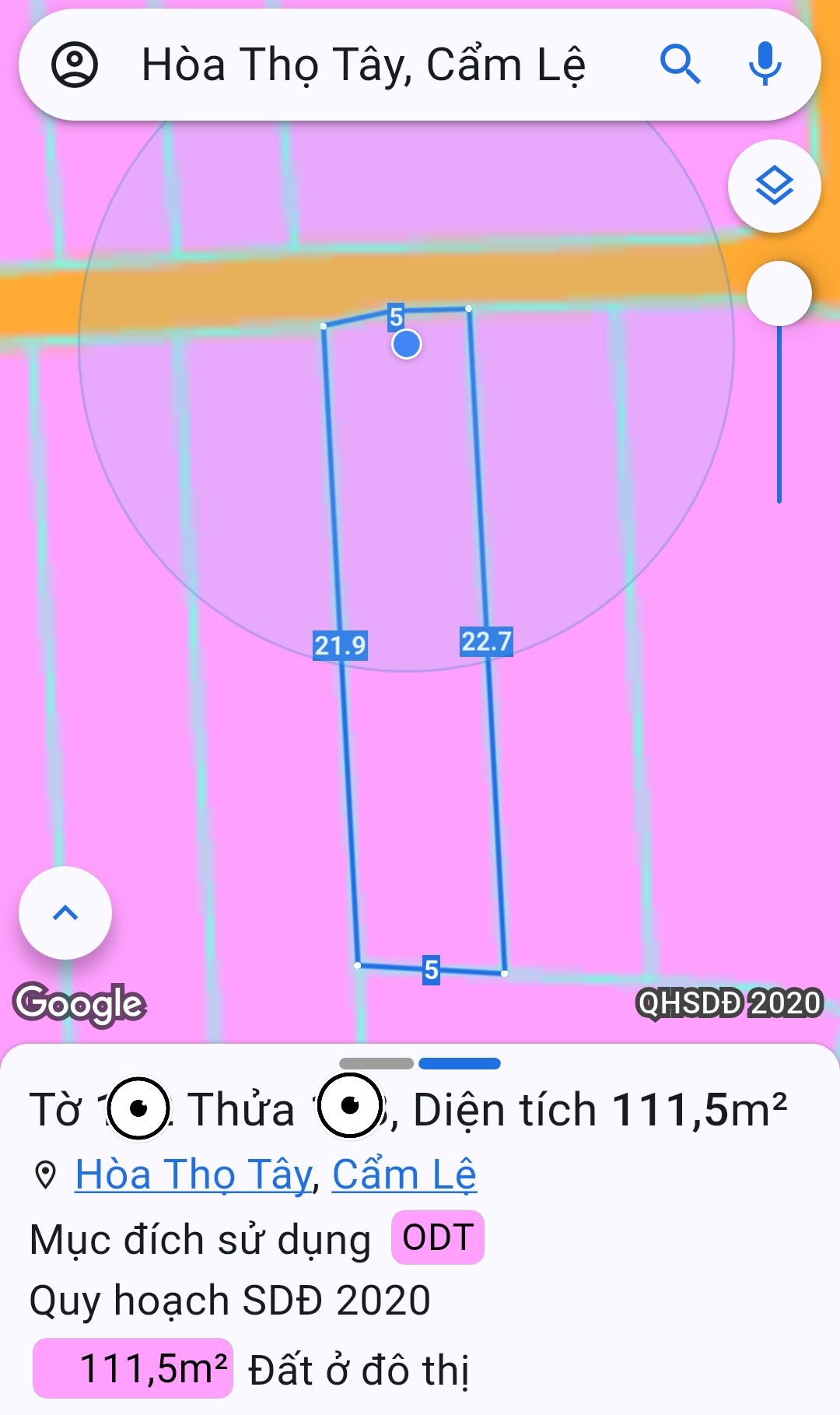 ĐẤT ĐẸP – KIỆT Ô TÔ HÒA THỌ TÂY – 111,5m² – GIÁ CHỈ 2,68 TỶ!
