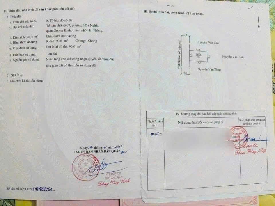 BÁN ĐẤT THỂ NHÂN – HÒA NGHĨA – DƯƠNG KINH NGANG 7M HIẾM – ĐƯỜNG NHỰA 9M – GIÁ TỐT ĐẦU TƯ ZALO 0567 222 555