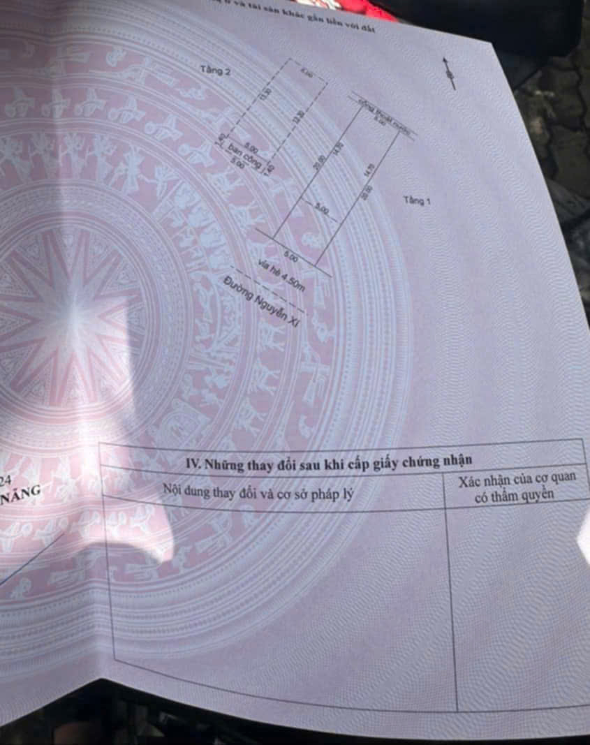 BÁN NHÀ 2 TẦNG – MẶT TIỀN NGUYỄN XÍ – TRỤC KINH DOANH SẦM UẤT