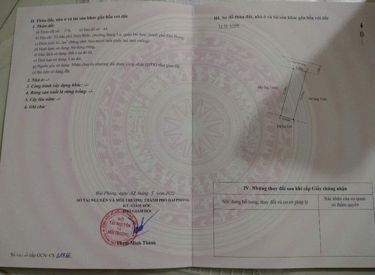 LÔ ĐẤT 7XX TRIỆU – GIÁ HIẾM KHU BÀNG LA, GẦN CHỢ – ĐẦU TƯ THANH KHOẢN CAO ZALO 0567 222 555