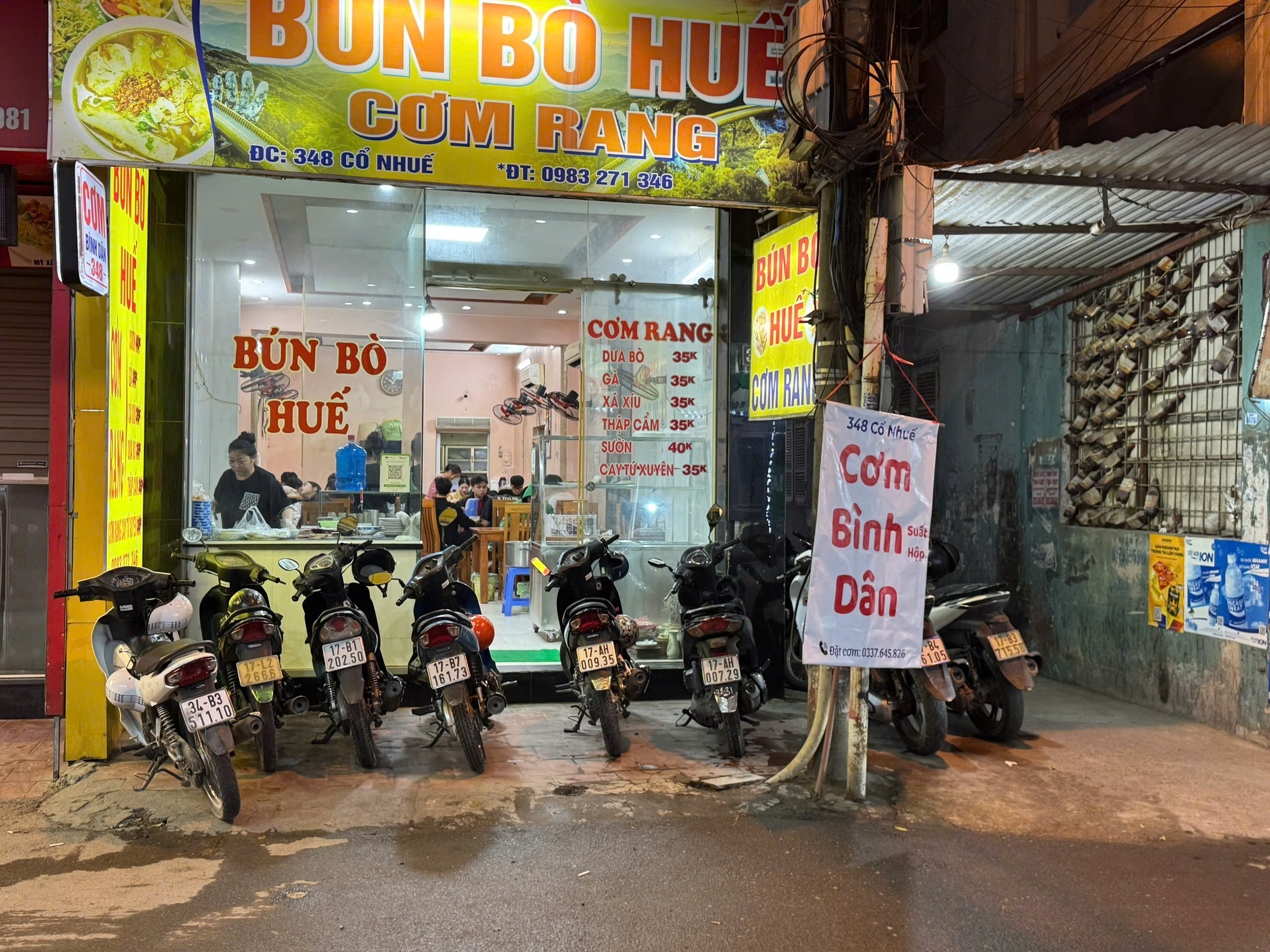 DO KHÔNG CÓ NGƯỜI LÀM CẦN SANG NHƯỢNG QUÁN CƠM RANG, BÚN BÒ HUẾ TẠI CỔ NHUẾ