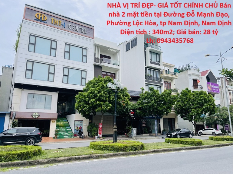 NHÀ VỊ TRÍ ĐẸP- GIÁ TỐT CHÍNH CHỦ Bán nhà 2 mặt tiền tại tp Nam Định, tỉnh Nam Định