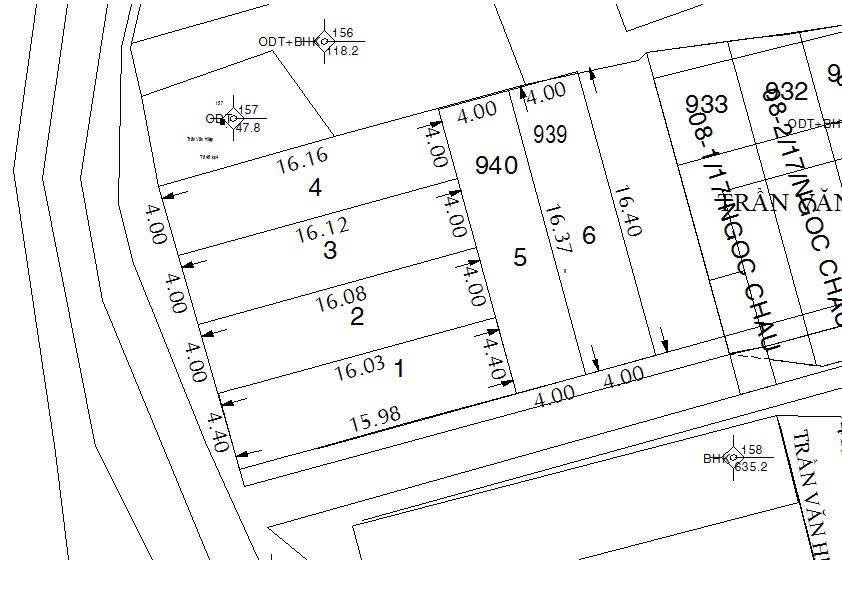 CẶP ĐẤT (9.5X16) MẶT TIỀN TRẦN THỊ HÈ – Q12 GẦN NGUYỄN ẢNH THỦ