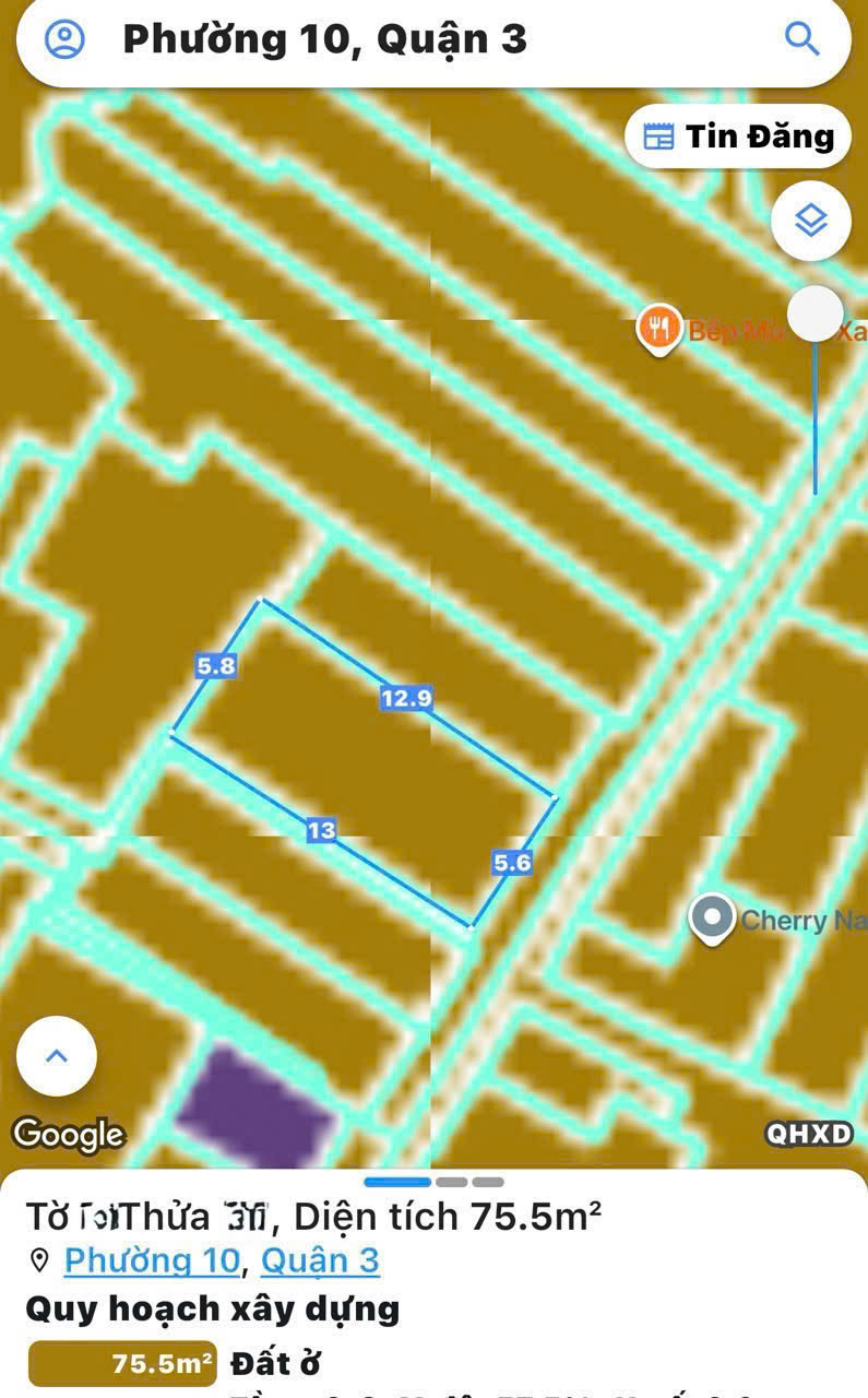 CHÍNH CHỦ 1 ĐỜI - BÁN NHÀ 2 TẦNG Đ.CÁCH MẠNG THÁNG 8, QUẬN 3 - NGANG ĐẸP 6M*13M VUÔNG CHUẨN ĐẸP NHƯ A4 FULL THỔ - NGAY