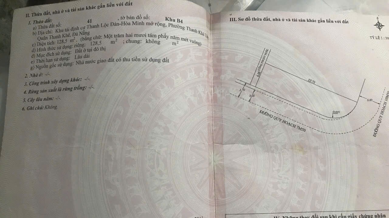 ĐẤT ĐẸP - Cần Bán 2 Lô Đất Mặt Tiền Đường Hồ Quý Ly và Nguyễn Thị Thập, Phường Thanh Khê, Đà Nẵng