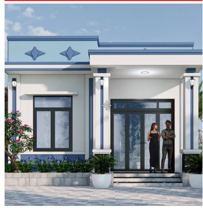 Bán lại căn nhà đã có sổ hồng riêng, nhà trệt mới xây dựng.