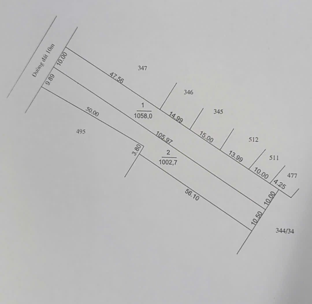 Bán Đát MTNB 10m đường Nguyễn Lương Bằng 1058M2 giá 745 trieju
