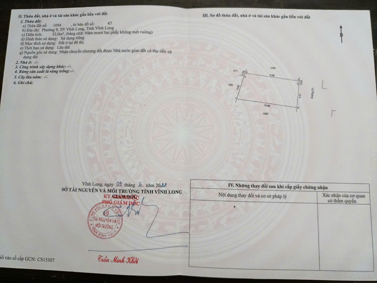 BÁN 3 LÔ ĐẤT THỔ CƯ LIỀN KỀ – SỔ HỒNG RIÊNG – PHAN VĂN ĐÁNG, PHƯỜNG 9, TP VĨNH LONG