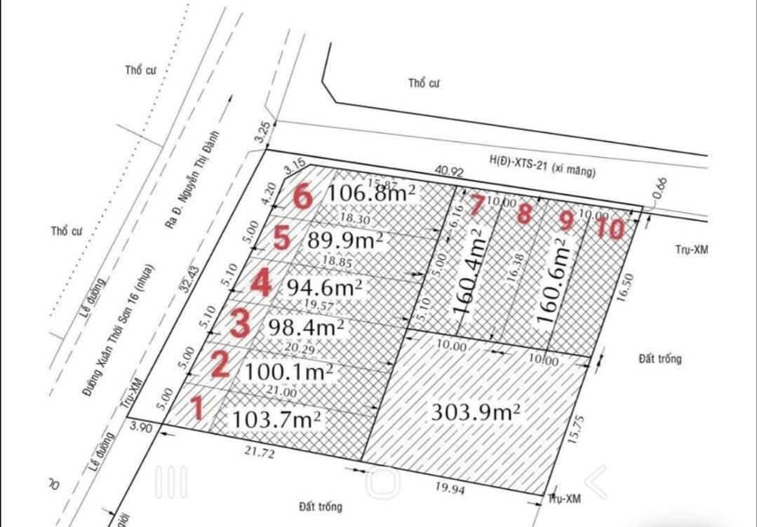 MẶT TIỀN XUÂN THỚI SƠN 16, HÓC MÔN GIÁ RẺ BẤT NGỜ – NHIỀU LÔ ĐẸP CHỌN THOẢI MÁI!