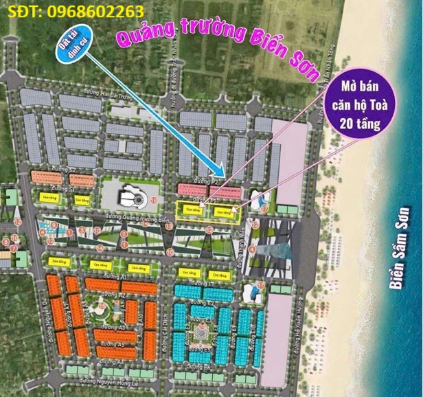 ĐẤT ĐẸP – GIÁ ĐẦU TƯ - CẦN BÁN 2 LÔ ĐẤT 2 MẶT TIỀN phố Trung Kỳ, P.Trung Sơn, TP Sầm Sơn, Thanh Hoá